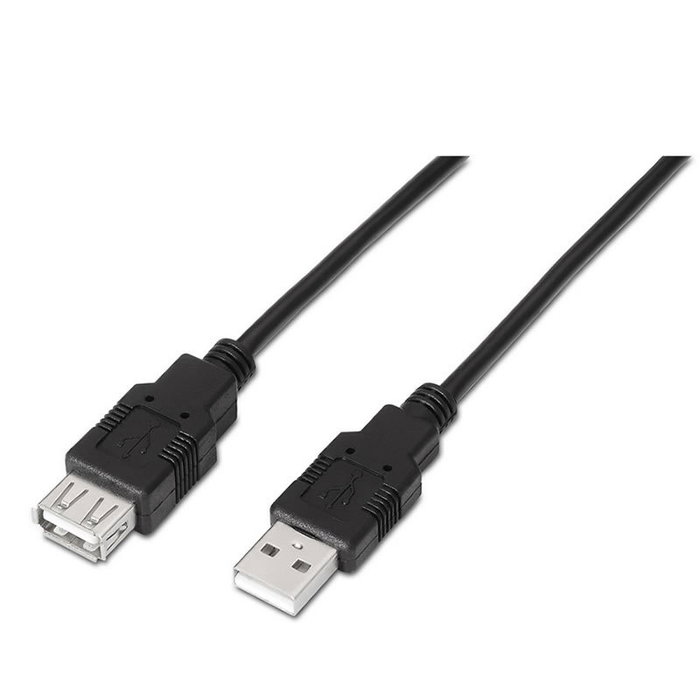Aisens Cable de Extensión USB 2.0 Tipo A Macho a Hembra, 3m, Negro Aisens Cable de Extensión USB 2.0 Tipo A Macho a Hembra, 3m, Negro